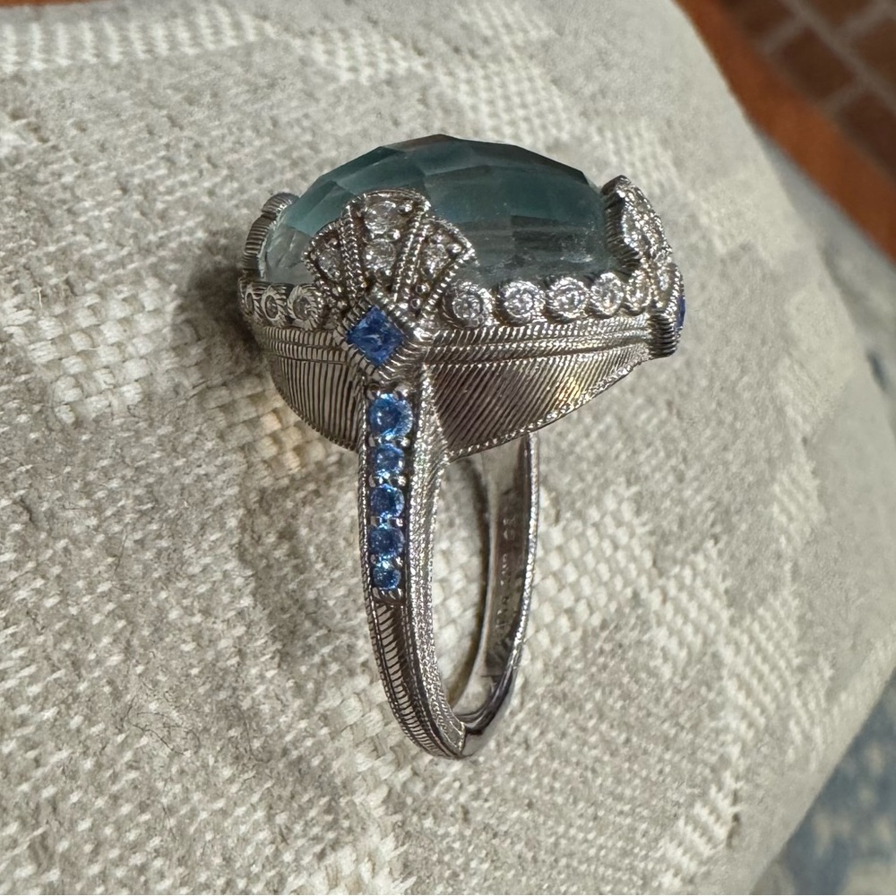 Judith Ripka blue chalcedony. Size 7 - Picture 4 of 6